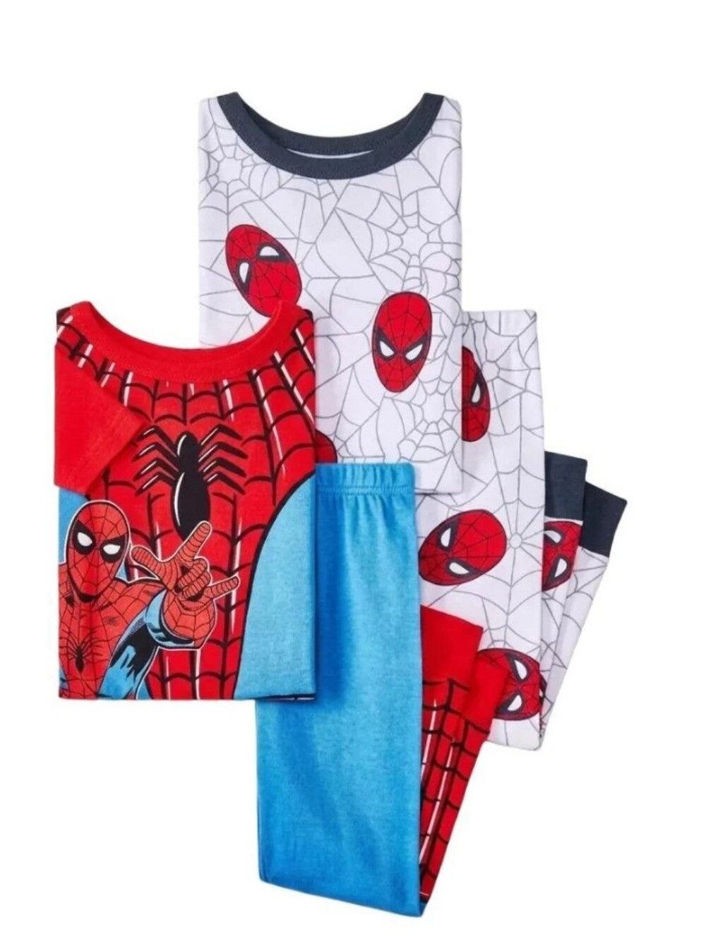 Marvel Spider-Man Boys 4-Piece Pajama Set - Red/Blue/White Size 18 Months
